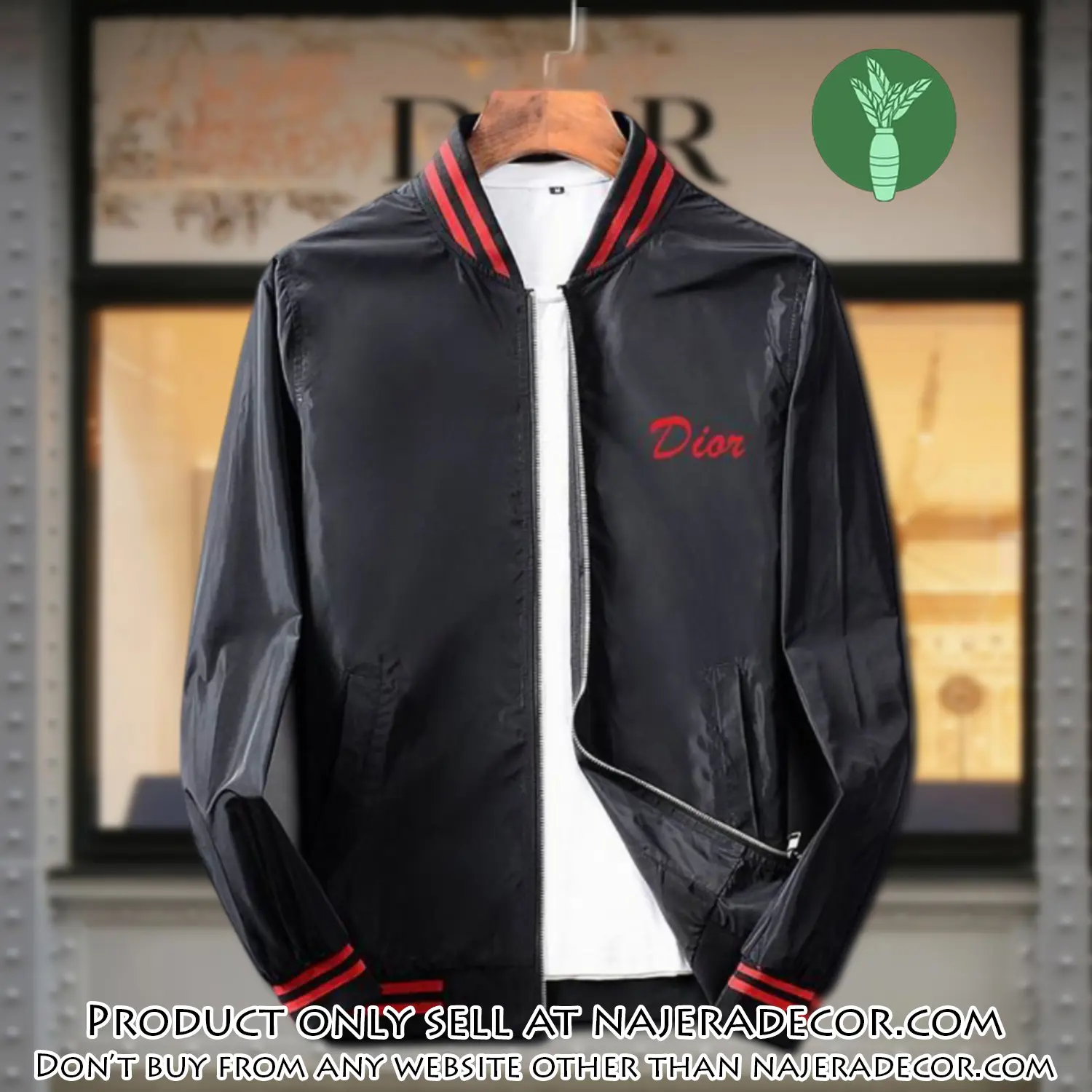 Dior luxury brand varsity zipper jacket vst1065 njr3737424